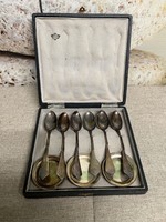 Bachruch antal Budapest silver spoons + saucer a60