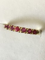 Women's gold ring with ruby gemstone