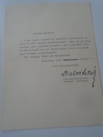 ZA468.17  Nagykanizsa -Fialovits Béla (MÁV, vasút, mozdonyok) jókívánságai  Budapest 1937 aláírva
