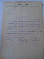 ZA468.3 Nagyvárad - Erdélyi Párt  - 1942 Bizonyítvány- primóczi Szentmiklóssy Sándor őrnagy
