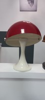 Retro ritka piros kalapos gomba lámpa