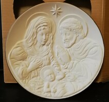 Christmas holy family decorative plate