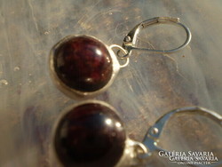 Real garnet handmade earrings available at a reduced price