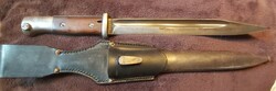 World War bayonet, k98 mauser, with numbered case.
