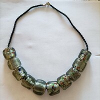 Muránói üveg gyöngy nyaklánc