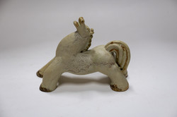 István Gádor is a ceramic sculpture of a horse