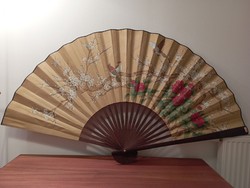 Vintage, Chinese fan, wall picture, decoration 1960/70
