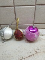 Retro Christmas tree decoration for sale! 3 handmade balls, Christmas tree ornaments for sale!