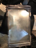 Thick silver-plated alpaca tray, xx.No. Front, 55 x 35 cm. Marked