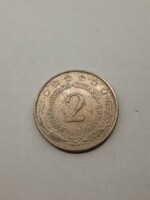 Yugoslavia 2 dinars 1977