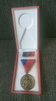 Worker guard badge / medal of merit / award with mini medal