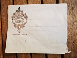 Master confectioner's envelope