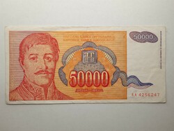 Yugoslavia 50,000 dinars 1994