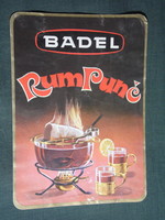 Rum címke, Jugoszlávia, BADEL Rum punch