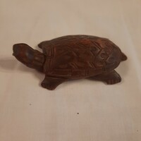 Carved turtle statue