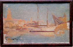 Jenő Kárpáthy (1870-1950) Venetian port