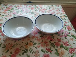 Alföldi porcelán kék csíkos halas tányér 2 db eladó!