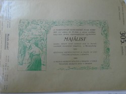 Za323b5 kner izidor gyoma békés - 1907 sample invitation from catalog - érmihály village of Nyíregyháza