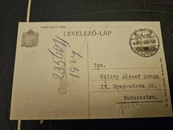1924-es Budapest 600 korona levelezőlap