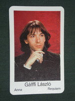 Kártyanaptár, MOKÉP mozi , Gálffi László színész, 1982 ,   (2)