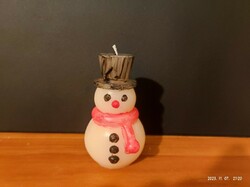 Snowman candle