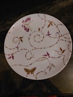 Gold, purple ceramic plate