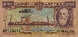 20 escudo escudos 1956 Angola