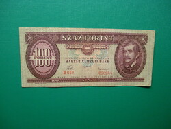 Ropogós 100 forint 1957 Ritkább!  AF