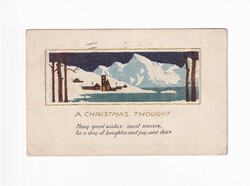 K:155 Karácsonyi  antik képeslap 1922 (USA)