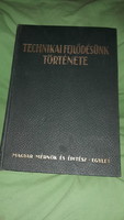 1929. Kornél Zelovich: the history of our technical development 1867-1927 book according to the pictures stage