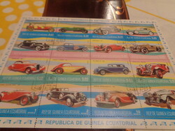 Antik autók  Egyenlitői Guiena  1974. bélyeg
