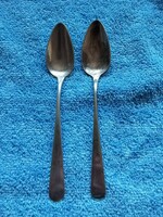 2 pieces of antique Klagenfurt 13 lato silver 34.2 grams 19. Sz tea spoon with master mark rare!!!