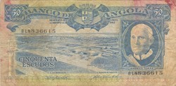 50 escudo escudos 1962 Angola 1.
