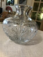 Crystal lead crystal vase 22 cm polished antique