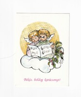 K:157 Karácsony képeslap postatiszta