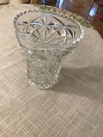 Crystal lead crystal vase 16 cm polished antique