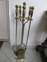 4-part, brass fireplace cleaning set. Negotiable!