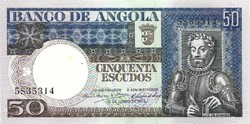 50 escudo escudos 1973 Angola UNC