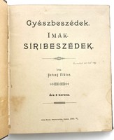 Hetesy Viktor református lelkész: Gyászbeszédek. Imák. Sirbeszédek. Zombor, 1900 - ritkaság!