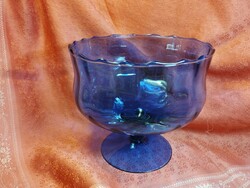 Large purple glass goblet, centerpiece, offering