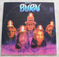 Dedikált bakelit lemez Deep Purple - Burn
