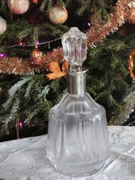 Antique silver necked bottle