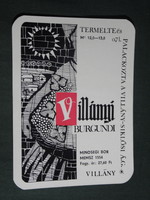 Bor címke, Villány Siklós, pincészet, borgazdaság, Villányi burgundi bor