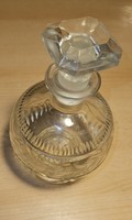 Crystal bottle with stopper suitable for storing and serving spirits (brandy, liqueur, wine).