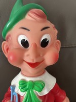 Vintage Italian large size rubber figure Christmas tree decoration elf, pixie