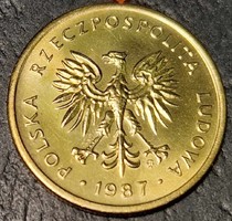 Poland, 2 zlotys, 1987