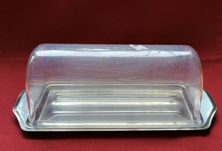Metal plastic parfait pate storage tray hood