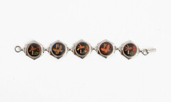 Vintage bracelet with 1 cent coins - bracelet, jewelry
