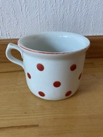 Zsolnay polka dot porcelain mug