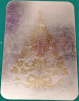 Régi karácsonyi képeslap, postatiszta